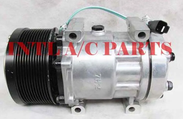 SD7H156095 SD7H15-6095 3729295 372-9295 SANDEN 7H15 air ac compressor for Caterpillar (1)