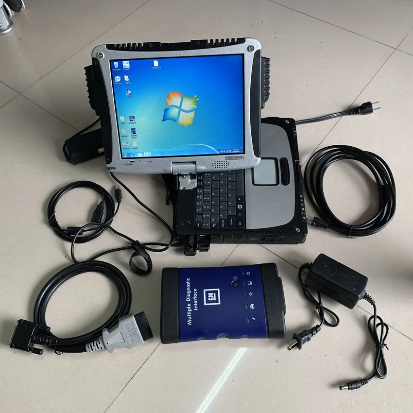  for g.m mdi scanner MDI Multiple Diagnostic Interface wifi software with laptop cf19 touch screen c