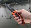 Very Sharp Folding Knife  Corrosion Pocket Knife Large Stiletto Tactical Hunting Knife Stainless steel engraving Handle ► Photo 3/5