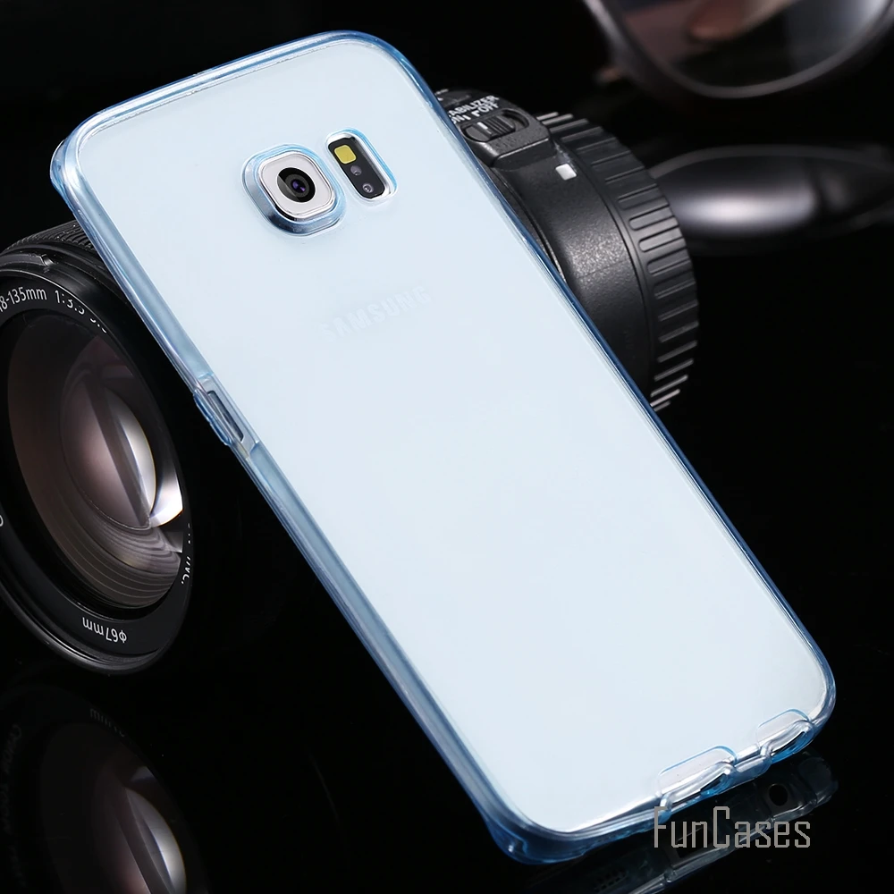 Прозрачный 360 Покрытие чехол для S7 Edge полностью покрывающее корпус телефона samsung