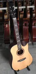 Hand made performance Акустическая гитара Твердые гитары ель оптовая продажа