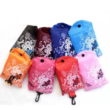 10 шт./партия, 48*45 см, складные многоразовые сумки с бабочками и цветами, горячая EcoTote, удобная вместительная сумка для хранения