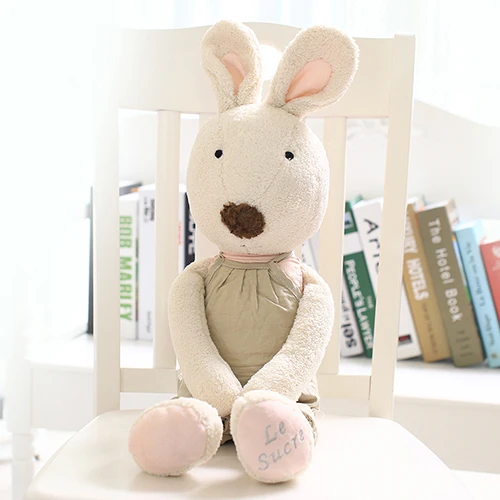 Le sucre Kawaii rabbit 30 см одежда Одна Шляпа Кролик плюшевые детские мягкие игрушки куклы Подарки, одежду можно снять - Цвет: white