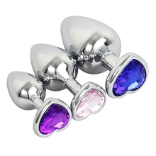 3Pcs Stainless Steel Metal Butt Plug Anal Plug Toys Anal Beads Adult dildo Sex Toys Sex Products Juguetes Sex Toys For Men Women