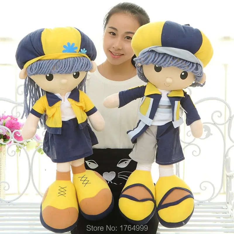 

Genuine 35cm Metoo Couples Dolls Cartoon Angela Plush Toys Cute Dolls Girl Boy for Birthday Christmas Children Gifts 1pair/lot