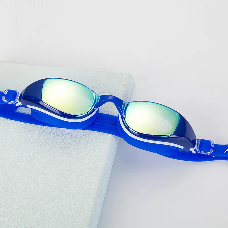 Противотуманные очки для плавания ming для мальчиков и девочек, очки для плавания с полным покрытием, розовые/синие/красные/черные женские очки для плавания, очки для плавания для взрослых - Цвет: full coated lens