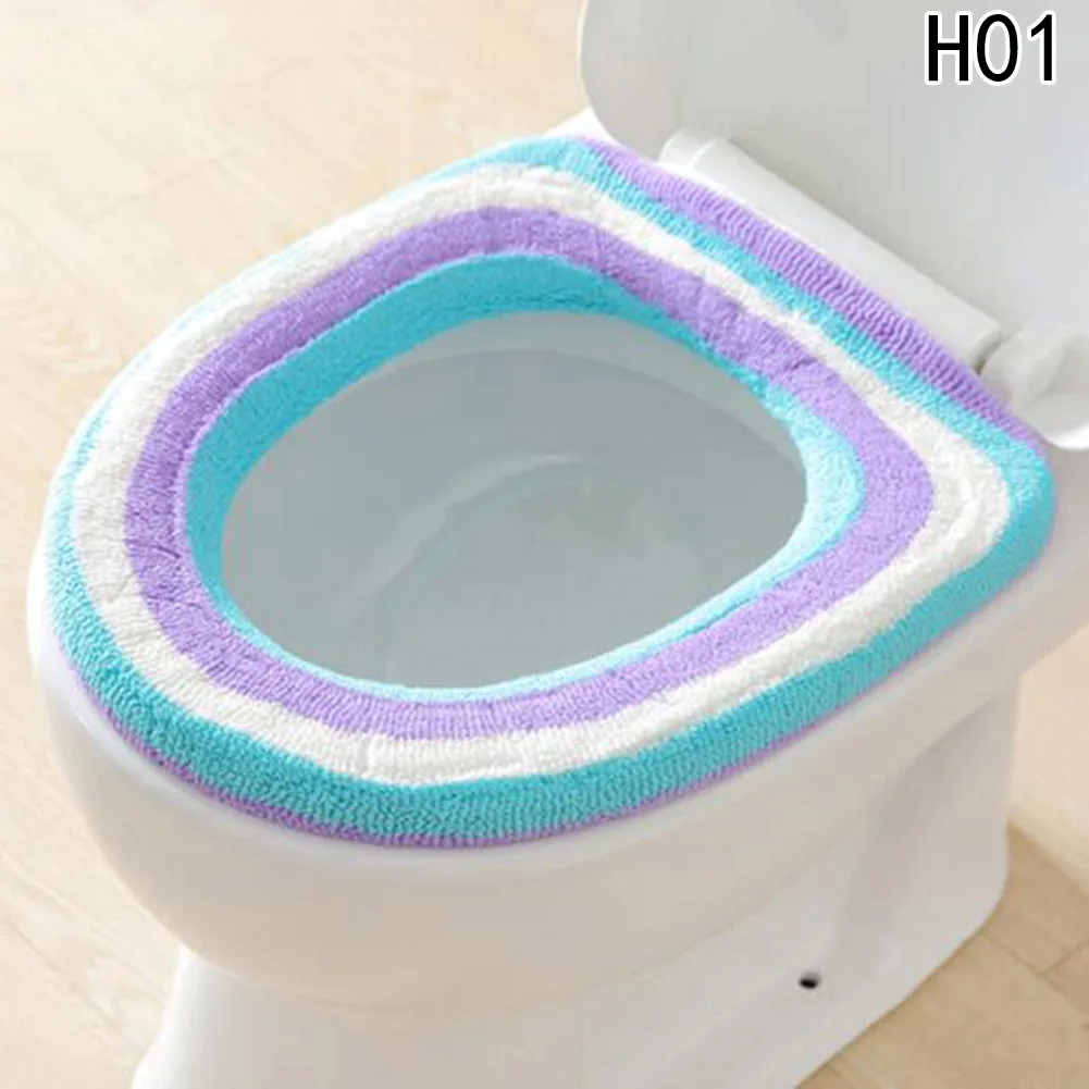 Super Soft Toilet Seat Cover Cute Warmer Washable Bathroom Product O
