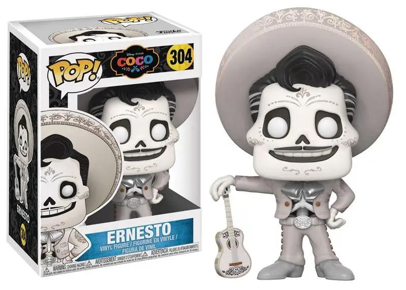 

Exclusive Funko pop Official Pixar Coco - Ernesto #304 Vinyl Action Figure Collectible Model Toy with Original Box