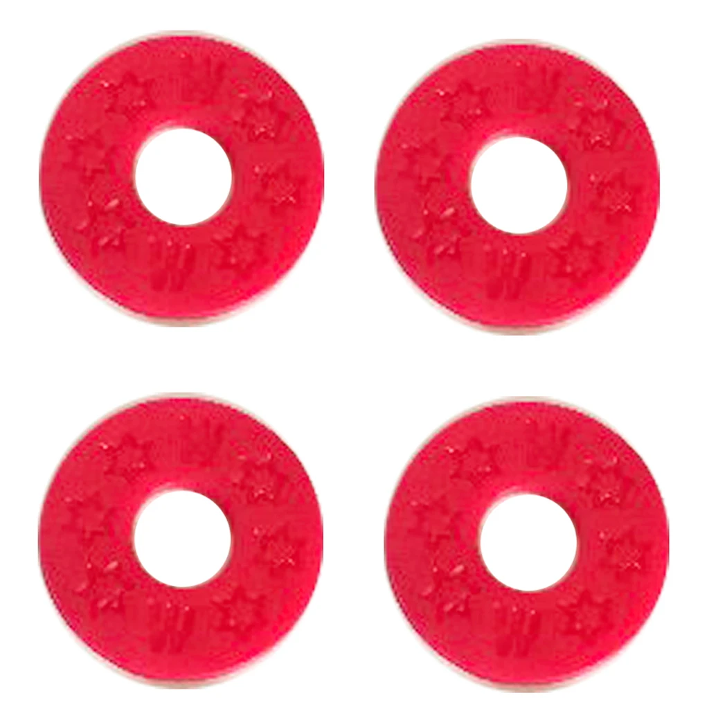 Tooyful 10 Pieces Rubber Guitar Strap Block Rubber Safety Strap Lock Washer for Guitar Parts Accessories Assorted Color