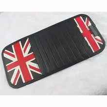 Юнион Джек автомобиль солнцезащитный козырек CD сумка для хранения украшения PU крышка для Mini Cooper