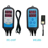 Inkbird Combo Set Pre-wired Dural Stage Humidity Controller IHC200 and Heating Cooling Timer Temperature Controller ITC-310T