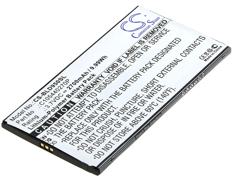 Высококачественный аккумулятор Cameron Sino 2700 мАч C105440270P для BLU D950 D950L D950U Dash X Plus|2700mah