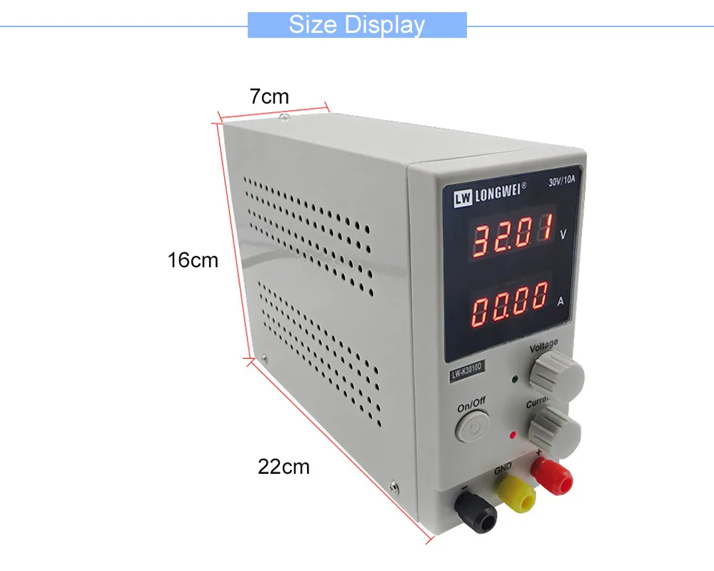 LW 3010D DC источник питания регулируемый цифровой литиевый аккумулятор Зарядка 30 в 10A переключатель лабораторный источник питания регулятор напряжения