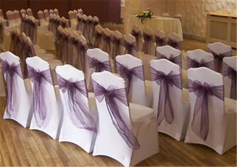 Plum Organza Chair Sashes Wedding Ideas Online Get Purple Birthday Sash Aliexpress Alibaba Group
