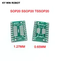 50pcs SOP20/SSOP20/TSSOP20 to DIP20 PCB SMD DIP/Adapter plate Pitch 0.65/1.27mm