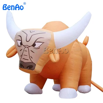 Buy AC261 BENAO Free Shipping+blower Walking Cartoon Inflatable Ox Mascot Costume Inflatable Cartoon For Advertisement Promotion