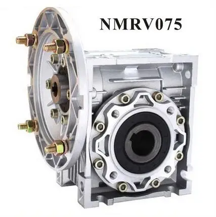 

NMRV075 Worm Reducer 19mm 24mm 28mm input shaft 7.5:1 - 100 :1 Gear Ratio Worm Gearbox 90 Degree Speed Reducer