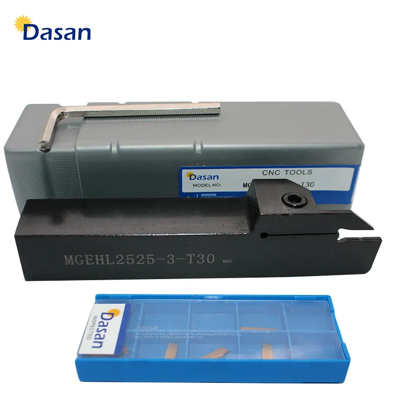 

1pc MGEHL2525 3 T30 MGEHR2525 4 T35 Cut Depth 40mm 35mm 30mm Extra Long Grooving and Parting off CNC Lathe for Turning Tool Set