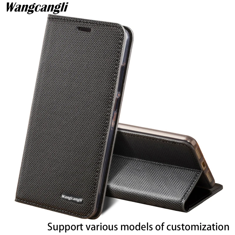 Merek Asli Kulit Phone Case untuk Samsung S8 Pola Berlian Clamshell Handphone Shell Semua-Handmade Wangcangli