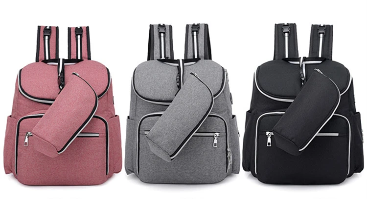 Fashion Baby Diaper Bags With Usb Interface Large Capacity Waterproof Mummy Maternity Nappy Bag For Mom Multifunctional Backpack (2)