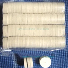 100/шт Стоматологическая лаборатория Войлок хлопок полировка колеса белый цвет полировальные материалы