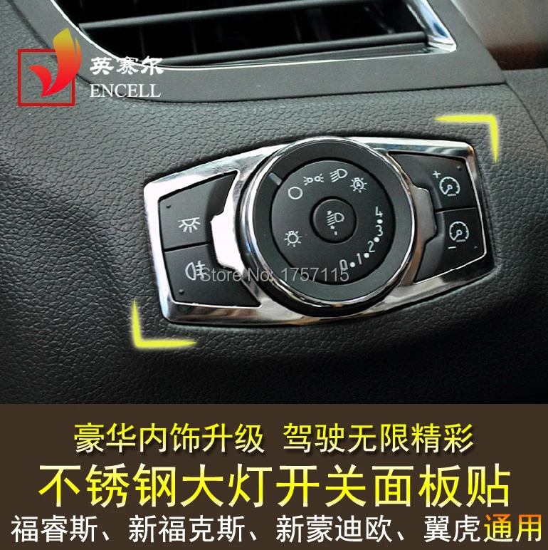 Автомобильные наклейки на фары из нержавеющей стали для Ford focus 3 4 KUGA escape 2012 2013 2014