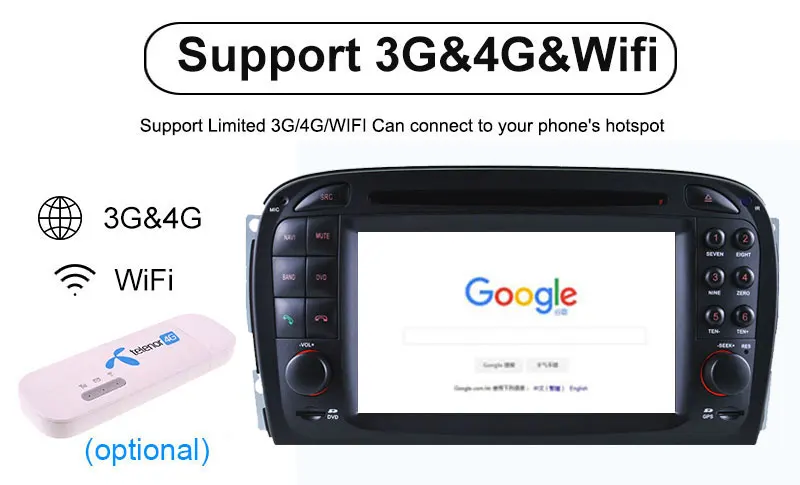 Perfect Aotsr Android 8.0 Car DVD player Headunit For Mercedes Benz SL R230 SL500 2001-2007 multimedia Navigation radio GPS 2 di 17