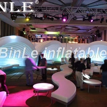 Горячая белый события надувной купол палатки для вечеринки в честь свадьбы для продажи надувная оболочка палатка с светодиодный