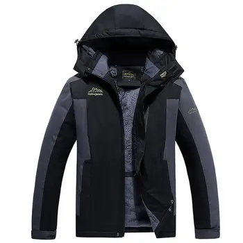 

Big Size 10XL 9XL 8XL 7XL 6XL 2018 Mountaineering suit Warm Outwear Winter Jacket Men Windproof Hood Men Jacket Warm Men Parkas