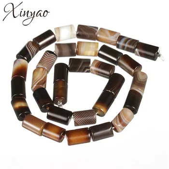 

XINYAO 30pcs/lot 8*12mm Natural Tibet Agates Beads Loose Spacer Beads For Diy Jewelry Making Bracelet Necklace Findings F5410