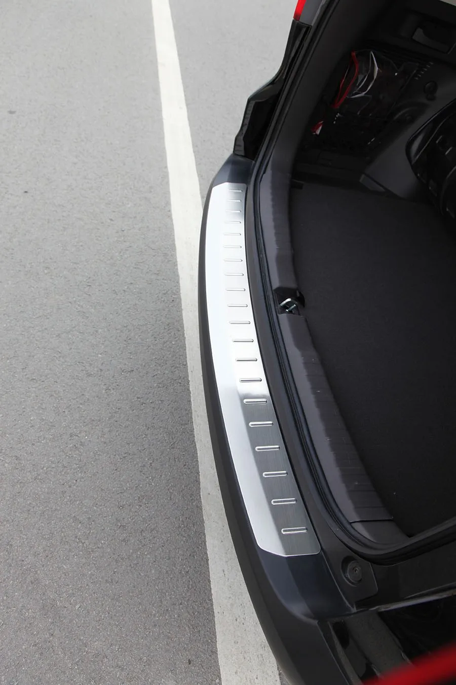 KOUVI Высококачественная хромированная накладка на задний бампер из нержавеющей стали для Honda CRV CR-V 2012 2013 автомобильные аксессуары