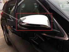 Accessories for Toyota Fortuner AN160 2016-2017 ABS Plastic Rearview Mirror Cover Trim 2pcs