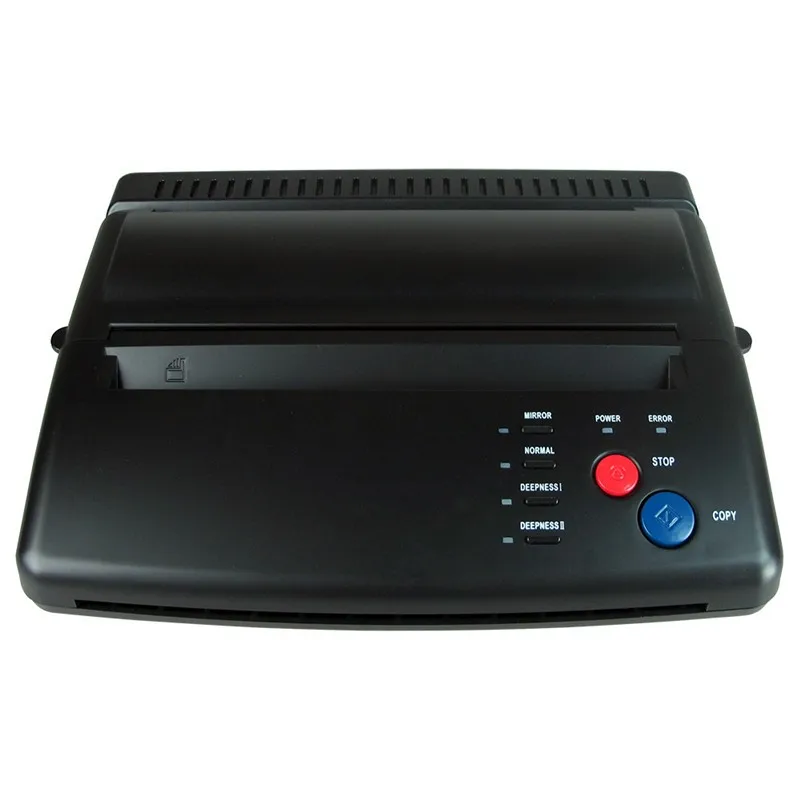 Black / Silver Tattoo Transfer Machine Printer Drawing Thermal Stencil Maker Copier for Tattoo Transfer Paper Copy Supply