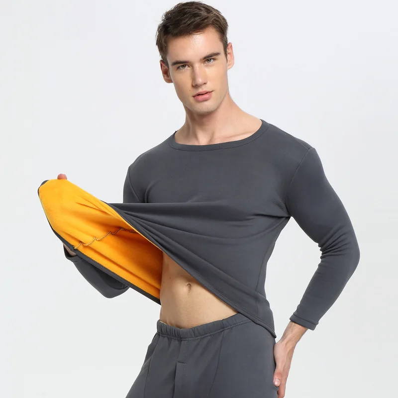 Men Thermal Underwear 2018 New Winter Women Long Johns thick fleece underwear sets keep warm in cold weather size L to 6XL 4
