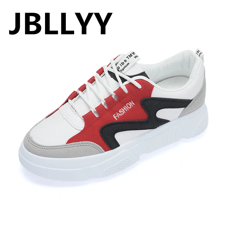 

JBLLYY 2019 spring autumn fashion women casual shoes Flats Breathable shoes Ladies white Trainers chaussure female