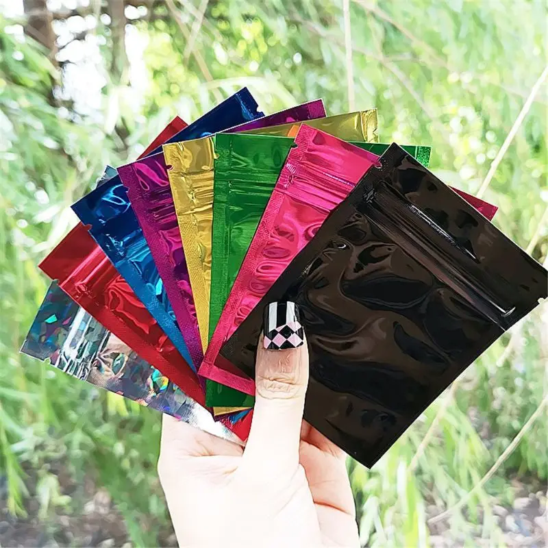 

10pcs Shiny Laser Slime Foam Clay Mud Bag Jewelry Gadgets Candy Bags