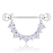 Новое поступление серебряный цвет u-образный пирсинг щит стержни стальной пирсинг для соска Пирсинг для женщин мужчин 1 шт