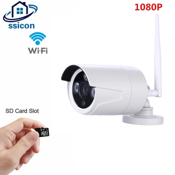 

SSICON 2.0MP 3.6mm Lens Waterproof Wifi Camera Outdoor Bullet P2P Onvif Security Wireless Camera 1080P Support 64G SD Card