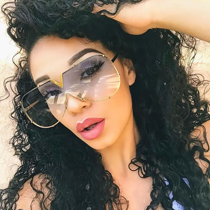

Long Keeper Hot New Arrival Women Brand Designer Men Luxury Mirror Sunglass V Oversize Clear 2019 Sun Glass Eyeglass Female