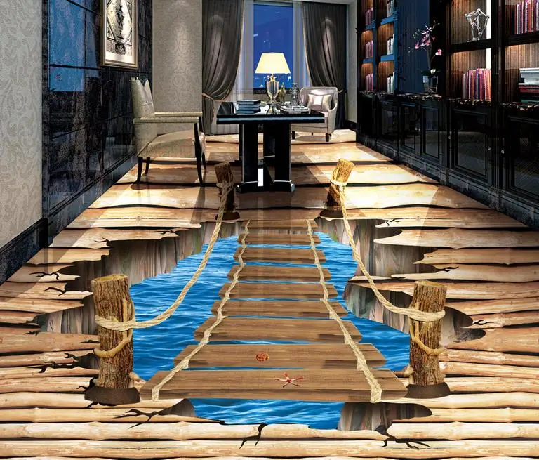 

3d floor tiles wallpaper custom 3d photo wallpaper 3d flooring self-adhesive wallpaper Pure Land cleft bathroom vinyl flooring