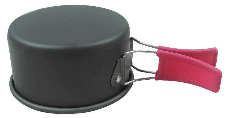 BRS-151 aleación de aluminio al aire libre camping Cookware pot pan tazón 1-2 personas para la caza que acampa traving
