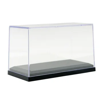 

Display Case For 1/64 MiniCar Black Base Dustproof Toy Model Collection Show Box