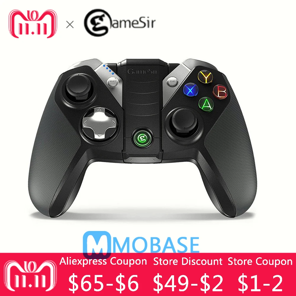 

GameSir G4s Bluetooth Gamepad for Android TV BOX Smartphone Tablet 2.4Ghz Wireless Controller for PC VR Games