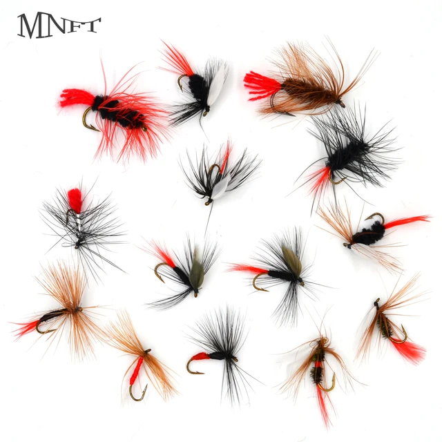 MNFT 10Pcs Fishing Lure Fly Insects Different Style Salmon Flies