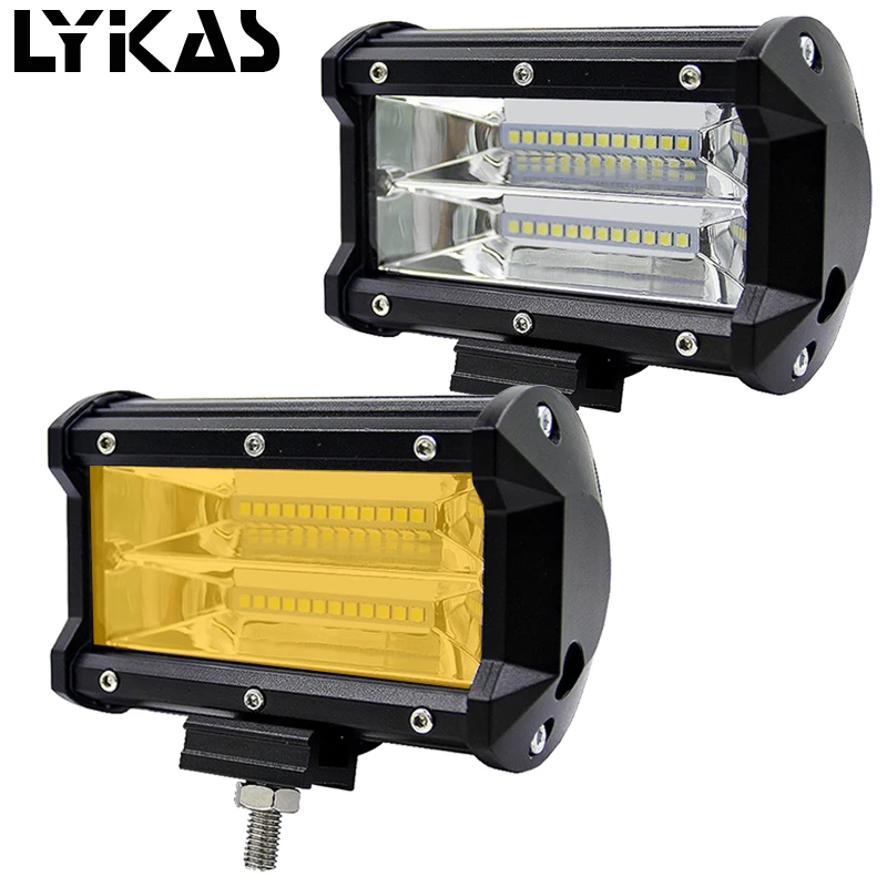 Buy LYKAS 5 Inch 72W 3000K 6000K Offroad Led Work