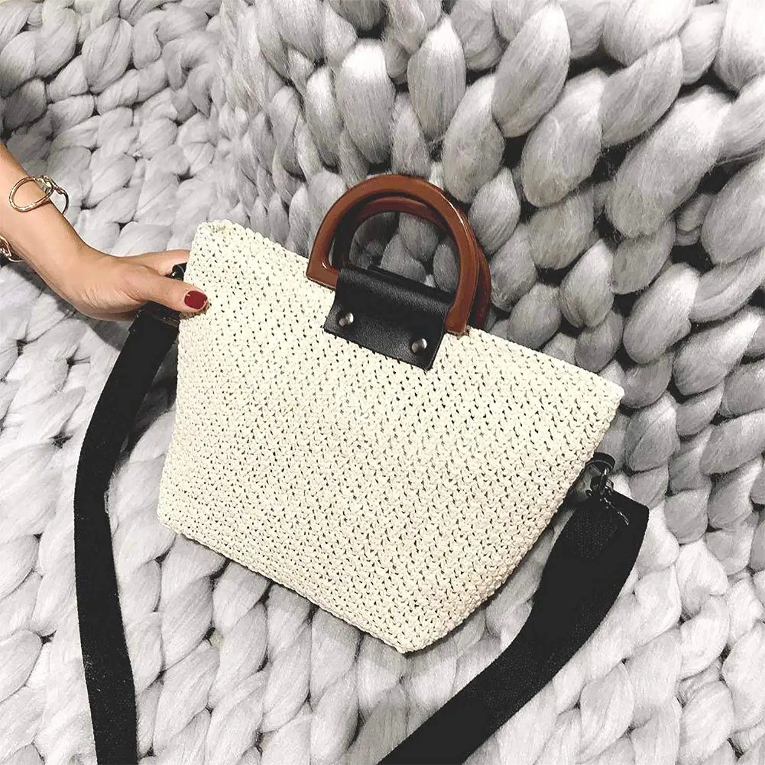 المرأة سترو حقيبة الصيف حقائب الكتف حزام الرجعية الشاطئ رسول Crossbody حقيبة الشاطئ للفتاة المرأة سترو حقيبة الصيف حقائب الكتف حزام الرجعية الشاطئ رسول Crossbody حقيبة الشاطئ للفتاة
