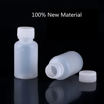 

6ps/lot 10ml 30ml Empty Natural bottle Clear PE squeeze Good Safe Soft Medical Bottles With Standard Graduation Scale Size