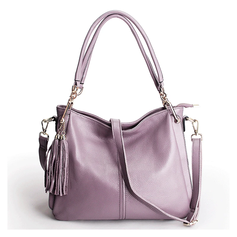 

New genuine leather cross section square handbag tide casual first layer of leather multi-color Tote large-capacity shoulder dia