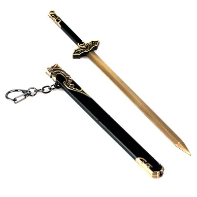 

22 CM The Founder of Diabolism Mo Dao Zu Shi keychain Keyring Weapon Model Key Chains Collection Metal Sword With Sheath jewelry