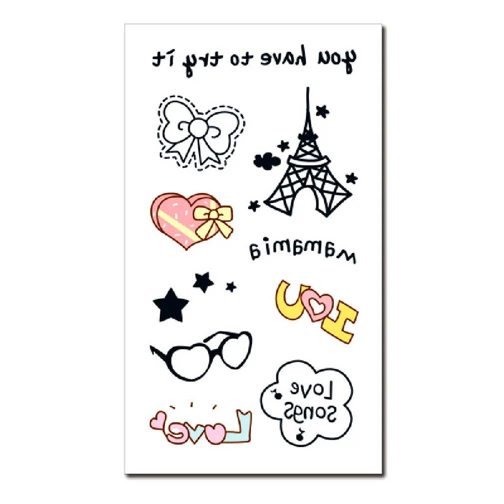 

2019 Cartoon Temporary Tattoo Sticker Safe Temporary Children Tattoo Sticker Funny Cartoon Pattern Body Art Tattoos Best Gift